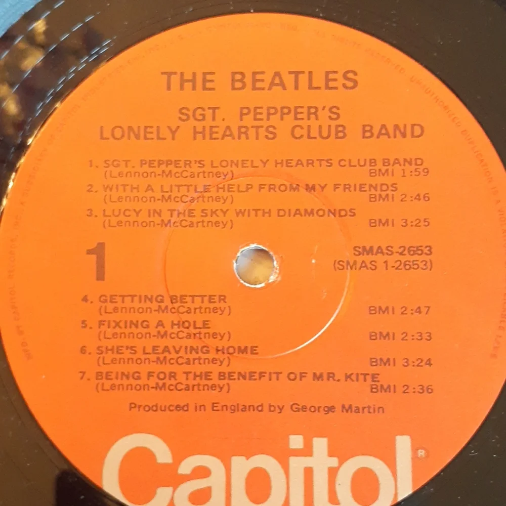 Beatles vinyl record..SGT peppers lonely hearts club band..original 1967 - Picture 10 of 16